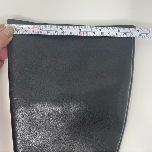 Black Heeled Boots with Buckle Detail - Picture 16 of 16